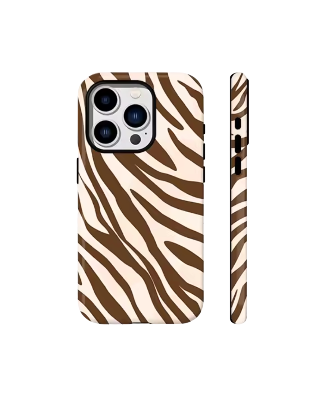 BROWN ZEBRA PHONE CASE