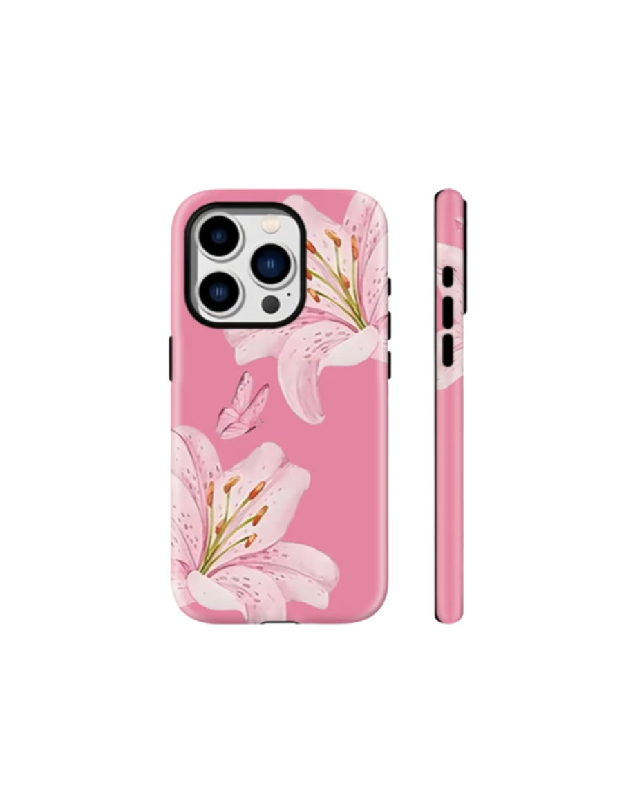 HIBISCUS BUTTERFLY PHONE CASE